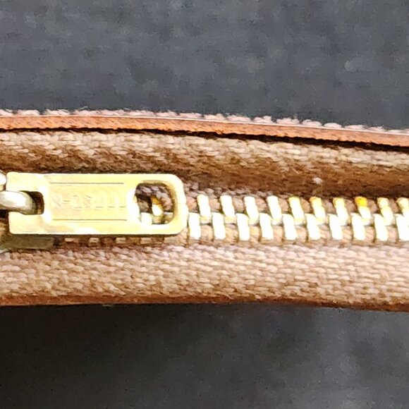 Vintage Brown Leather ZipUp Key Caddy Genuine Cowhide Key Holder Small Organizer - Picture 7 of 13